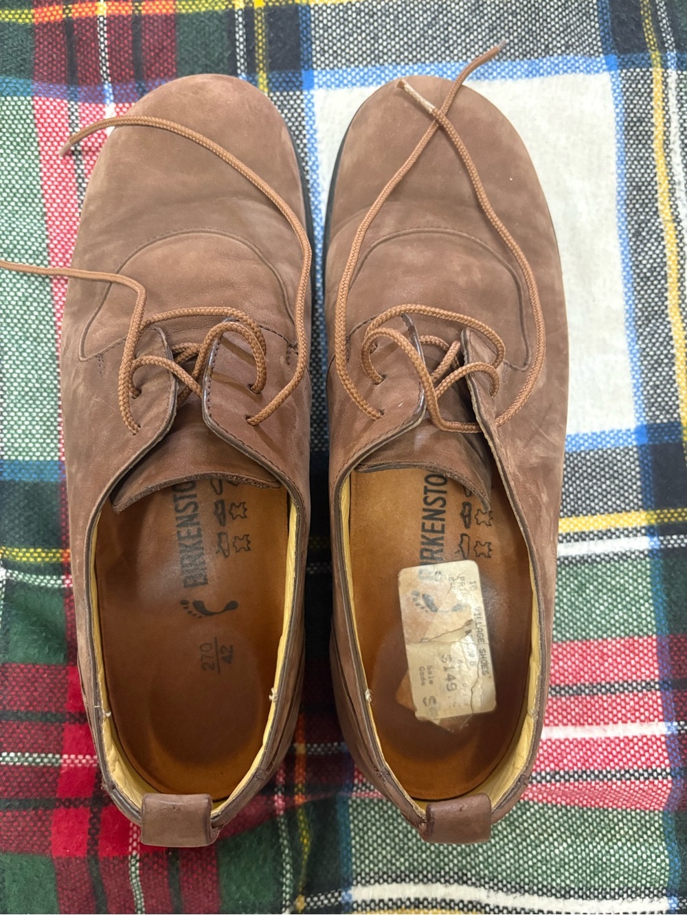 Birkenstock Men’s Brown Suede Lace-Up Shoes
